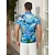 cheap Men&#039;s Camp Shirts-Men&#039;s Shirt Summer Hawaiian Shirt Camp Collar Shirt Graphic Shirt Aloha Shirt Scenery Turndown Black Navy Blue Royal Blue Blue Sky Blue 3D Print Outdoor Street Short Sleeve Print Button-Down Clothing