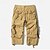 billiga Utomhus-Herr Capri Cargo Shorts Cargo-shorts Shorts Capribyxor Vandringsshorts Bensträng 6 fickor Slät Komfort Utomhus Dagligen Utekväll Mode Streetwear Svart Armégrön
