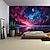 זול שטיח נוף-גלקסיה יקום תלוי שטיח קיר אמנות שטיח קיר גדול תפאורה צילום רקע שמיכה וילון בית חדר שינה קישוט סלון