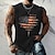 halpa Miesten 3D-T-paidat-Kuvitettu Yhdysvaltain Yhdysvaltain lippu Urheilu Muoti Miesten 3D-tulostus T-paita Katu Urheilu ja ulkoilu Kausaliteetti Amerikan itsenäisyyspäivä T-paita Musta Lyhythihainen Tiukka pyöre