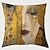 cheap People Style-Decorative Toss Pillows Cover 1PC Soft Square Cushion Case Pillowcase for Bedroom Livingroom Sofa Couch Chair Klimt