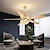 זול אורות מאוורר תקרה-מאוורר תקרה לד אור קריסטל זהב אור 3 צבעים-אור אקריליק מודרני חדר שינה בסגנון נורדי חדר אוכל 110-240v
