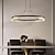 baratos Luzes da ilha-luminária pendente led 1/2 luz 40/60/80 cm formato de vidro transparente com design elegante acabamentos pintados estilo nórdico moderno 85-265v apenas regulável com controle remoto