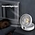 cheap Smart Night Light-Desktop Fan with Remote, Portable Rechargeable LED Light Fan Air Cooler Mini Desk USB Fan with 3 Speeds, 120 Degree Rotation, Quiet Operation, Great for Bedfroom, Kids Room, Study Room