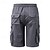 cheap Classic-Men&#039;s Cargo Shorts Sweat Shorts Drawstring Elastic Waist Plain Breathable Soft Casual Weekend Fashion Streetwear Loose Fit Denim Blue Black Micro-elastic