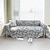 baratos Manta de sofá-Verão legal capa de sofá pano simples e moderno cobertor de sofá anti-gato pano de risco multifuncional toalha de almofada