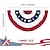 preiswerte U.S. 250. Jahrestag-2er-Pack patriotische gefaltete Fächerflaggen der USA, 91 x 183 cm, 4. Juli, Unabhängigkeitstag, große amerikanische Flaggen, Wimpelkette, patriotische Sterne und Streifen, gefaltete Fächerflaggen, USA-Flaggen, Banner, rot, weiß, blau, Dekorationen