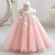 cheap Dresses-Toddler Girls&#039; Party Dress Sequin Sleeveless Performance Mesh Cute Princess Polyester Above Knee Sheath Dress Tulle Dress Summer Spring Fall 3-7 Years White Pink