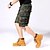 billige Klassisk-Herre Shorts med lommer Shorts Arbejdsshorts Trekking-shorts Knapper Multi lomme Ternet Påførelig Knælængde udendørs Daglig Campering &amp; Vandring Mode Klassisk Grøn Kakifarvet
