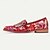 ieftine Saboți și Mocasini Bărbați-Bărbați Mocasini &amp; Balerini Pantofi formali Pantofi rochie Piele Piele de vacă integrală italiană Comfortabil Anti-Alunecare Loafer Rosu