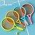 cheap Stress Relievers-Badminton and Tennis Racket Set - Interactive Game and Educational Toy - Perfect Birthday Gift - Red or Yellow Ball Included