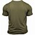 ieftine Tricou grafic pentru bărbați-Bărbați Scrisă Σταυρός Tricou Tee Top 100% Bumbac Manșon scurt Grafic Cămaşă Heather Grey Negru Verde Militar Tricou confortabil Stradă Îmbrăcăminte de designer de modă