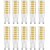 cheap LED Bi-pin Lights-G9 LED Bulb 7W 230V G9 Halogen Bulb 60W Equivalent 650LM  Non-Dimmable G9 Bulbs for Home Lighting 10pcs