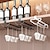 billige Vinreoler-nyttig metal vinglasholder vinglasstativ stilktøjsstativ bøjle under skab vinglasstativ køkken hængende glas opbevaringsstativ organizer underhylde løsning