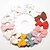 cheap Kids&#039; Headpieces-15PCS Pastoral Style Vintage Floral Print Bowknot Hair Clips For Kids Girls Cute Handmade Bow Headwear