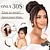 economico Chignon-Chignon Chignon Con clip Capelli sintetici Pezzo di capelli Estensione capelli Riccio Feste Giornaliero Da tutti i giorni Borgogna Marrone Grigio