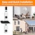 ieftine Camere Rețea IP Interior-Cameră de securitate fără fir 360 hd, mișcare de vedere pe timp de noapte &amp; alerte audio bidirecționale controlate de aplicație audio 1080p urmărire automată supraveghere în interior