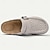 cheap Men&#039;s Clogs &amp; Mules-Men&#039;s Clogs &amp; Mules Flat Sandals Leather Breathable Comfortable Slip Resistant Loafer Buckle Brown Khaki
