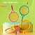 cheap Stress Relievers-Badminton and Tennis Racket Set - Interactive Game and Educational Toy - Perfect Birthday Gift - Red or Yellow Ball Included