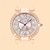 abordables Relojes de Cuarzo-Nueva moda, reloj de mujer versátil, ocio sencillo, ligero, lujo, tendencia de alta gama, lleno de diamantes, reloj de cuarzo con luz de estrellas, correa de acero con incrustaciones de cristal, reloj