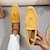 billiga Lätta damskor-Dam Loafers Plattform Loafers Utomhus Platt klack Rundtå Vintage Promenad Kanvas Loafers Gul Rosa Orange