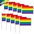 preiswerte Wohnkultur-Regenbogenflaggen-Bündel 10 Stück / 5 Stück LGBT LGBTQ Verkleidung Erwachsene Unisex Schwul Lesbisch Queer Pride Parade Pride Month Party Karneval Alltag