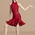 billige Latindansetøj-Latin Dans Dansetøj til børn Skjørter Slidse Pige Ydeevne Dagligdagstøj Uden ærmer Høj Lycra
