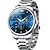 levne Quartz hodinky-OLEVS Muži Křemenný kreativita Módní Hodinky na běžné nošení Wristwatch Svítící VODĚODOLNÝ Ozdoby Ocel Hodinky