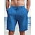 cheap Linen Shorts-Men&#039;s Shorts Linen Shorts Summer Shorts Beach Shorts Pocket Drawstring Plain Breathable Soft Knee Length Daily Holiday Beach Stylish Casual White Blue Inelastic