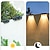 رخيصةأون Outdoor Wall Lights-مصباح حائط يعمل بالطاقة الشمسية في الهواء الطلق 3led إضاءة فائقة السطوع مقاومة للماء مصباح حديقة فناء جدار غسيل ضوء المنزل فيلا الشرفة الديكور جو مصباح الليل الشمسي 1/2/4 قطعة