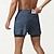 baratos Calções de corrida-Homens Shorts de Corrida Shorts de Academia Calções Bolsos Com Cordão Cintura elástica Calção Ao ar livre Desportos e Ar livre Atlético Secagem Rápida Leve Macio Maratona Corrida Exercite-se Moderno