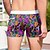 economico Piante e Fiori Tropicali-Per uomo A foglia Piante Floreale Costume nuoto a pantaloncino Boxer da surf Pantaloncini da mare Vita normale Di tendenza Originale Surf Per eventi Spiaggia Tasche A cordoncino Vita elastica