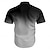 billiga Skjortor med tryck för män-Ledigt Herr Tryckta skjortor Företag Dagligen Sommar Nedvikt Kortärmad Svart S, M, L Polyester Skjorta