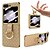 halpa Samsung-kotelot-puhelin Etui Käyttötarkoitus Samsung Galaxy Z Flip 6 Z Flip 5 Z Flip 4 Z Flip 3 Takakuori ja näytönsuoja Sormuksen pidike Iskunkestävä Retro TPU Metalli PU-nahka