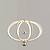 preiswerte Pendelleuchte-LED Pendelleuchte 48cm Ring Kreis Design 3 Farbe Licht Metall luxuriöse moderne Stil Esszimmer Schlafzimmer Pendelleuchten 110-240V