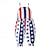 billige Sett-jenter og barn sommer buksesele ryggløs stjerne jumpsuit amerikansk uavhengighetsdag klatredress jumpsuit barneklær