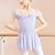voordelige Kinderdanskleding-Kinderdanskleding Ballet Kleding Strik Geplooid Pure Kleur Voor meisjes Prestatie Opleiding Korte mouw Hoog Katoenmix