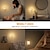 Недорогие Декоративные огни-Светодиодный ночник с умным датчиком движения, аварийная лампа с регулируемой яркостью, белая теплая лампа для спальни, гостиной, кабинета, прикроватная тумбочка для кухни