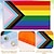 billiga Pride dekorationer-2st prideflagga, lgbtq progress gay prideflagga 5ft x 3ft med mässingsöglor rainbow lesbiska flaggor banner för utomhus, parader, festivaler, marscher, tillbehör, dekorationer och firande 16