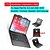 abordables Housses et coques pour iPad-étui pour tablette avec clavier pour ipad pro12.9 (2018/2020) tablette clavier Bluetooth clavier Bluetooth amovible avec pavé tactile clavier rétroéclairé coloré