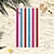 abordables Ensembles de serviettes-Serviette de plage à rayures multicolores, serviette de voyage super absorbante et légère à séchage rapide, adaptée à la randonnée, à la randonnée, au fitness, à la plage, à la natation, au yoga, à la