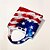 billige Håndtasker og net-Dame Posetaske Skuldertaske Hobo Bag polyester Handle ind Daglig Ferie Tryk Stor kapacitet Foldbar Letvægt Amerikansk flag Hvid / Blå Blå