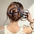 abordables Accessoires de coiffure-épingle à cheveux monochrome mate chic évidée - pince banane élégante pour une coiffure sécurisée de la tête arrière - accessoire de cheveux pour femmes au fini givré