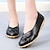 cheap Women&#039;s Slip-Ons &amp; Loafers-Women&#039;s Close-Toe Loafers Breathable Comfortable Loafer Casual Flats Breathable Slip On Shoes Black White Yellow