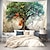cheap Landscape Tapestry-Butterflies Tree of Life Hanging Tapestry Wall Art Large Tapestry Mural Decor Photograph Backdrop Blanket Curtain Home Bedroom Living Room Decoration