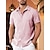 cheap Men&#039;s Button Up Shirts-Men&#039;s Shirt Button Up Shirt Casual Shirt Summer Shirt Oxford Shirt White Pink Blue Short Sleeve Plain Collar Daily Vacation Clothing Apparel Fashion Casual Comfortable