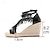 cheap Women&#039;s Sandals-Women&#039;s Wedge Sandals Platform Sandals Fringe Sandals Summer Beach Casual Shoes Black Sandals