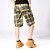 billige Klassisk-Herre Shorts med lommer Shorts Arbejdsshorts Trekking-shorts Knapper Multi lomme Ternet Påførelig Knælængde udendørs Daglig Campering &amp; Vandring Mode Klassisk Grøn Kakifarvet