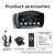 abordables Lecteurs multimédias pour voitures-Lecteur mp5 portable de voiture de 4,7 pouces avec caméra de recul à écran IPS pour voiture GPS navigation Bluetooth airplay miroir lien transmetteur aux/fm