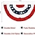 tanie Party Supplies-USA patriotyczna plisowana flaga wentylatora - 2 szt. amerykańska flaga USA chorągiewka banner patriotyczna flaga chorągiewka gwiazdy i paski chorągiewka flaga na dzień pamięci 4 lipca i święto pracy